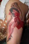 pin up scisors tattoo