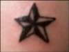 star tattoo (back tattoo right shoulder)