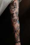 various arm tattoos