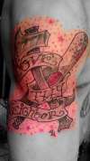 Best coolest ”love thy neighbor” tattoo trickstattoo pop color