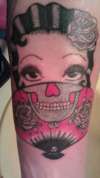 KirasInk, best Betty Boop skull tattoo #14