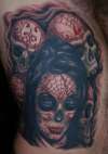 Day of Dead girl tattoo