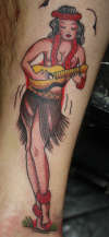 HULA GIRL tattoo
