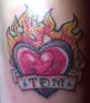 Heart with flames by Kirasink #16 best coolest neatest tattoo