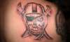 Raiders tattoo