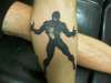 Symbiote Spiderman tattoo