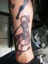 Zombie Mewtwo tattoo