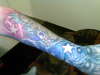 half sleeve koi and freedom to express tattoo