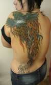 more work on the phoenix tattoo