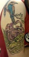 my python half sleeve tattoo