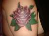 purple rose tattoo