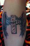winged cross tattoo
