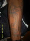 Ed (no color) tattoo