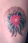 Flower and Swirls tattoo