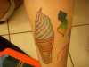 Ice Cream Cone  & NJ tattoo