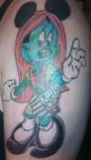 Minnie Mouse as Sally tattoo