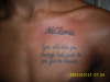 Name / Quote tattoo