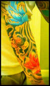 Right arm Asian sleeve tattoo