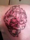Skull Grenade tattoo