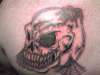 Skull and spider cover up tattoo