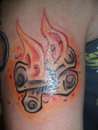 camp fire tattoo