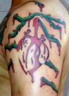 Bleeding heart tattoo