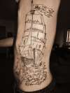pirate ship tattoo