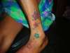 stars on ankle tattoo