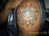Aztec Sun God tattoo