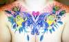 Chest Piece with a flash on camera tattoo