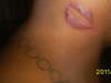 Lips on him tattoo