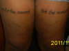 Live for the....(quote) tattoo