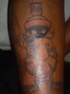Marvin the Martian (leg sleeve part 3 b4 color) tattoo