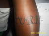 Name on Forearm tattoo