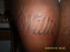 Name on Thigh tattoo