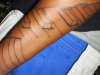 Piano keys w/ music staff  part 1 tattoo
