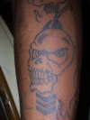 Skulls (part of sleeve part 2) tattoo