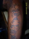 Skulls (part of sleeve) tattoo