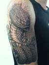 Snake rattle tattoo