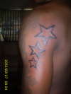 Stars on back of arm ( arm 1) tattoo