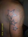 Stars on back of arm ( arm 2) tattoo