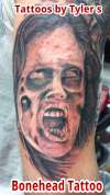 Zombie portrait 1 Tyler S tattoo