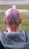 back of head piece more to come tattoo