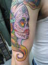 girly sugarskull tattoo