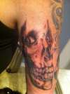 skull with eyes tattoo