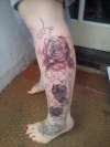 leg piece tattoo