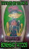 old school bird house tattoo