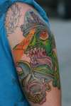 zombie/alien tattoo