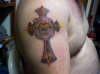 Andrew's cross tattoo