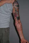 Koi 3/4 sleeve in progress tattoo